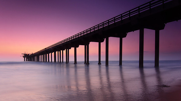 Purple Pier Sunset